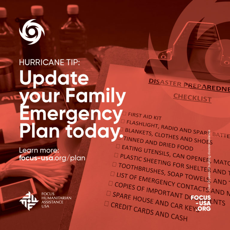 Hurricane Tip: Update your Family Emergency Plan today.