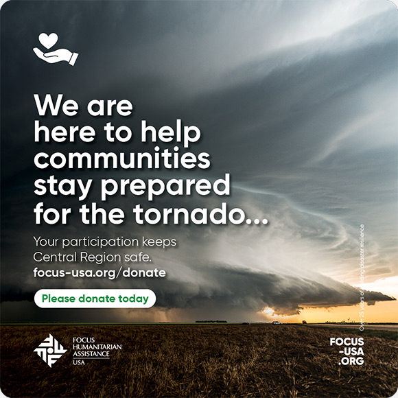 We are here to help communities stay prepared for the tornado